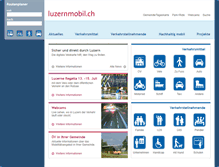 Tablet Screenshot of luzernmobil.ch